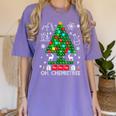Oh Chemistree Scientist Chemical Christmas Xmas Teacher Women's Comfort Colors T-Shirt Violet Oh Chemistree Scientist Chemical Christmas Xmas Teacher Women's Comfort Colors T-Shirt Violet