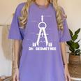 Oh Geometree Math Teacher Geometry Christmas Tree For Men Women Kids Women's Comfort Colors T-Shirt Violet