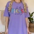 Oh The Places We Will Go Reading Day Book Lovers Teachers Women's Comfort Colors T-Shirt Violet