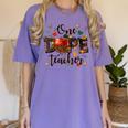 One Dope Teacher Women's Comfort Colors T-Shirt Violet One Dope Teacher Women's Comfort Colors T-Shirt Violet