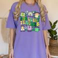 One Lucky Teacher St Patrick's Day Irish Teacher Lucky Era Women's Comfort Colors T-Shirt Violet