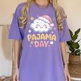 Pajama Day School Spirit Week Fun Cloud Teacher Women's Comfort Colors T-Shirt Violet