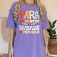 Paraeducator Paraprofessional SPED Teacher Women's Comfort Colors T-Shirt Violet Paraeducator Paraprofessional SPED Teacher Women's Comfort Colors T-Shirt Violet