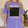 What Part Of Don't You Understand Math Teacher Women's Comfort Colors T-Shirt Violet What Part Of Don't You Understand Math Teacher Women's Comfort Colors T-Shirt Violet
