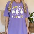 Pas De BOO-Rée Ghost Ballet Dancer Halloween Dance Teacher Women's Comfort Colors T-Shirt Violet Pas De BOO-Rée Ghost Ballet Dancer Halloween Dance Teacher Women's Comfort Colors T-Shirt Violet