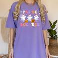 Pas De Boo-Ree Teachers Halloween Costume Ballet Dancers Women's Comfort Colors T-Shirt Violet