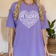 PE Physical Education Teacher PEAppreciation Coach Women's Comfort Colors T-Shirt Violet PE Physical Education Teacher PEAppreciation Coach Women's Comfort Colors T-Shirt Violet