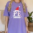 PE Squad Christmas PE Teacher Matching Xmas Women's Comfort Colors T-Shirt Violet