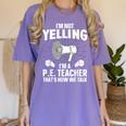 PE Teacher Art For Men Women Gym Teacher Physical Education Women's Comfort Colors T-Shirt Violet PE Teacher Art For Men Women Gym Teacher Physical Education Women's Comfort Colors T-Shirt Violet