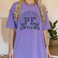PE Teacher Living That PE Life Physical Education Teacher Women's Comfort Colors T-Shirt Violet PE Teacher Living That PE Life Physical Education Teacher Women's Comfort Colors T-Shirt Violet