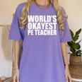 PE Teacher Women's Comfort Colors T-Shirt Violet