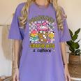Phonemes Graphemes Caffeine Back To School Reading Teacher Women's Comfort Colors T-Shirt Violet Phonemes Graphemes Caffeine Back To School Reading Teacher Women's Comfort Colors T-Shirt Violet