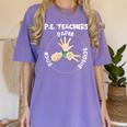 Physical Education PE Teacher Rock Paper Scissor Women's Comfort Colors T-Shirt Violet Physical Education PE Teacher Rock Paper Scissor Women's Comfort Colors T-Shirt Violet