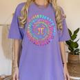 Pi Day Math Teacher Tie Dye Spiral Pi 314 Pi Day Women's Comfort Colors T-Shirt Violet Pi Day Math Teacher Tie Dye Spiral Pi 314 Pi Day Women's Comfort Colors T-Shirt Violet