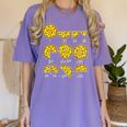 Pizza Salami Cheese Quick Math Fractions Math Teachers For Men Women Girls Kids Women's Comfort Colors T-Shirt Violet