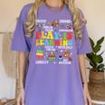 Play Is Learning Kindergarten Preschool Teacher Appreciation Women's Comfort Colors T-Shirt Violet Play Is Learning Kindergarten Preschool Teacher Appreciation Women's Comfort Colors T-Shirt Violet