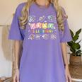 Play Is Learning Teacher Student First Day Back To School Women's Comfort Colors T-Shirt Violet Play Is Learning Teacher Student First Day Back To School Women's Comfort Colors T-Shirt Violet
