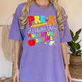 Pre-k Where The Adventure Begins First Day Of Prek Teacher Women's Comfort Colors T-Shirt Violet Pre-k Where The Adventure Begins First Day Of Prek Teacher Women's Comfort Colors T-Shirt Violet