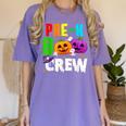Pre K Boo Crew Halloween Costume Teachers Kids Women's Comfort Colors T-Shirt Violet