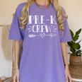 Pre-K Crew 1st Day Of School Pre-K Teacher Team Women's Comfort Colors T-Shirt Violet Pre-K Crew 1st Day Of School Pre-K Teacher Team Women's Comfort Colors T-Shirt Violet