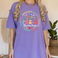 Pre-K Dream Team Back To School Teacher Flower Women's Comfort Colors T-Shirt Violet Pre-K Dream Team Back To School Teacher Flower Women's Comfort Colors T-Shirt Violet