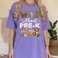 Pre-k Teacher Kids Back To School Wild About Pre-k Women's Comfort Colors T-Shirt Violet