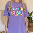 Preppy Seventh Grade Back To School 7th Grade Teachers Girls Women's Comfort Colors T-Shirt Violet Preppy Seventh Grade Back To School 7th Grade Teachers Girls Women's Comfort Colors T-Shirt Violet