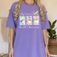 Preppy Silly Teacher Goose Build Character Back To School Women's Comfort Colors T-Shirt Violet Preppy Silly Teacher Goose Build Character Back To School Women's Comfort Colors T-Shirt Violet