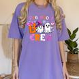 Preschool Boo Crew Preschool Halloween Costume Teacher Kid Women's Comfort Colors T-Shirt Violet Preschool Boo Crew Preschool Halloween Costume Teacher Kid Women's Comfort Colors T-Shirt Violet