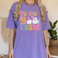 Preschool Boo Crew Preschool Teacher Student Halloween Women's Comfort Colors T-Shirt Violet