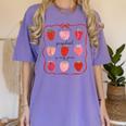 Preschool Is My Jam Strawberry Teacher First Day Of School Women's Comfort Colors T-Shirt Violet Preschool Is My Jam Strawberry Teacher First Day Of School Women's Comfort Colors T-Shirt Violet
