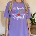 Preschool Squad Preschool Teacher Student Women's Comfort Colors T-Shirt Violet Preschool Squad Preschool Teacher Student Women's Comfort Colors T-Shirt Violet
