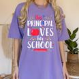 This Principal Loves Her School Teacher Appreciation Women's Comfort Colors T-Shirt Violet