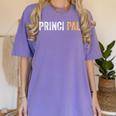 Principal School Teacher Friend Men Women Women's Comfort Colors T-Shirt Violet
