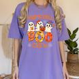 Principal Teacher Boo Crew Halloween Spooky Costume Women's Comfort Colors T-Shirt Violet Principal Teacher Boo Crew Halloween Spooky Costume Women's Comfort Colors T-Shirt Violet