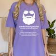 Professor Ancient Teaching Education Bearded History Teacher Women's Comfort Colors T-Shirt Violet Professor Ancient Teaching Education Bearded History Teacher Women's Comfort Colors T-Shirt Violet