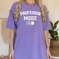 Professor Mode On Academic Educator Teacher Women's Comfort Colors T-Shirt Violet Professor Mode On Academic Educator Teacher Women's Comfort Colors T-Shirt Violet