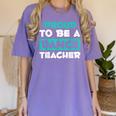 Proud Dance Instructor Choreographer Dance Teacher Women's Comfort Colors T-Shirt Violet Proud Dance Instructor Choreographer Dance Teacher Women's Comfort Colors T-Shirt Violet