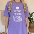 Proud Public School Teacher Red For Ed California Men Women Kids Women's Comfort Colors T-Shirt Violet Proud Public School Teacher Red For Ed California Men Women Kids Women's Comfort Colors T-Shirt Violet