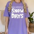 Proud Supporter Of Snow Days Teacher Christmas Men Women Women's Comfort Colors T-Shirt Violet