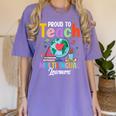 Proud To Teach Multilingual Learner ESL English Teacher Women's Comfort Colors T-Shirt Violet Proud To Teach Multilingual Learner ESL English Teacher Women's Comfort Colors T-Shirt Violet