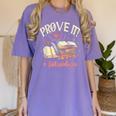 Prove It Reading Teacher Text Evidence Book Lover Student Women's Comfort Colors T-Shirt Violet Prove It Reading Teacher Text Evidence Book Lover Student Women's Comfort Colors T-Shirt Violet