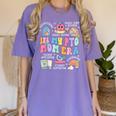 In My PTO Mom Parent Teacher Organization Back To School Women's Comfort Colors T-Shirt Violet
