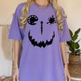 Pumpkin Artist Halloween Art Teacher Women's Comfort Colors T-Shirt Violet