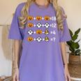 Pumpkin Ghost Equation Math Teacher Halloween Costume Women's Comfort Colors T-Shirt Violet Pumpkin Ghost Equation Math Teacher Halloween Costume Women's Comfort Colors T-Shirt Violet