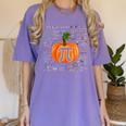 Pumpkin Pi Math Teacher Halloween Pumpkin Pi Women's Comfort Colors T-Shirt Violet Pumpkin Pi Math Teacher Halloween Pumpkin Pi Women's Comfort Colors T-Shirt Violet