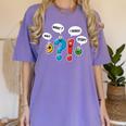 Punctuation Marks Wait What I Agree Stop English Teacher Women's Comfort Colors T-Shirt Violet Punctuation Marks Wait What I Agree Stop English Teacher Women's Comfort Colors T-Shirt Violet