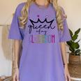 Queen Of My Classroom Colorful Teacher For Men Women Women's Comfort Colors T-Shirt Violet Queen Of My Classroom Colorful Teacher For Men Women Women's Comfort Colors T-Shirt Violet