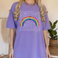 Rainbow Math Equation Teacher Nerd Retro LGBT Gay Pride Flag Women's Comfort Colors T-Shirt Violet Rainbow Math Equation Teacher Nerd Retro LGBT Gay Pride Flag Women's Comfort Colors T-Shirt Violet