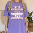 There Their They'Re Teacher English Grammar Police Women's Comfort Colors T-Shirt Violet There Their They'Re Teacher English Grammar Police Women's Comfort Colors T-Shirt Violet